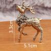Brass Pair of Sika Deer Ornaments Home Office Decorations Christmas A Deer Forward Small Gift Crafts
