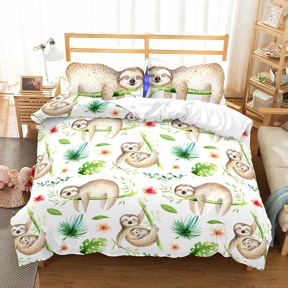 Bedding Set Cartoon Bear Bed Set King Queen Full Kid Twin Bedding Set Household Bedclothes Red Heat Kid Bedroom Set Ropa De Cama