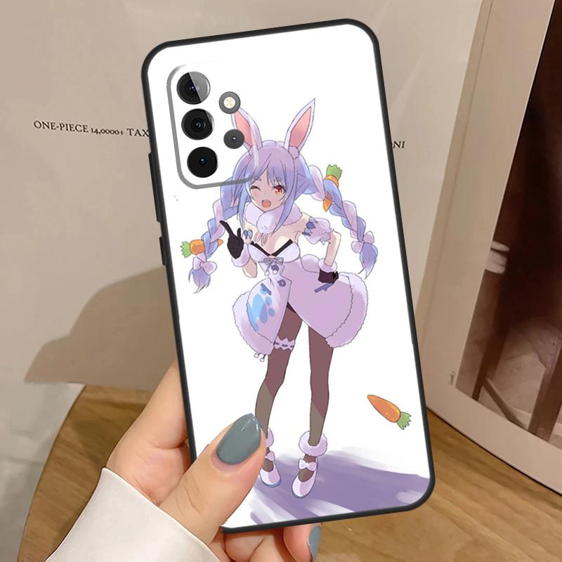 Б/у Чехол с Пекорой Hololive Аниме для Samsung Galaxy A15 A16 A17 A26 A36 A56 A55 A35 A52 A32 A12 A53 A33 A13 A14 A34 A54