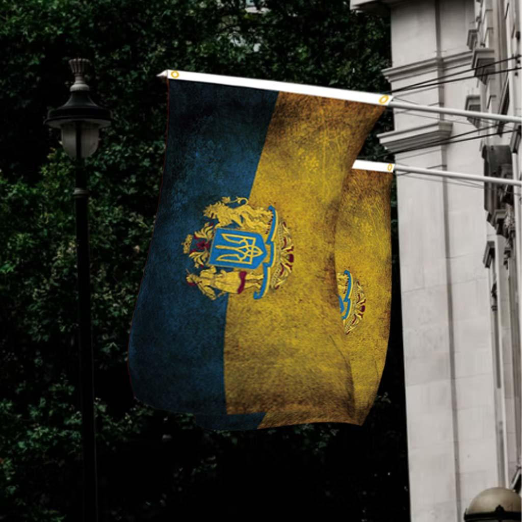 Подвесное украшение Флаг Украины 90x150 см Баннер из полиэстера для улицы