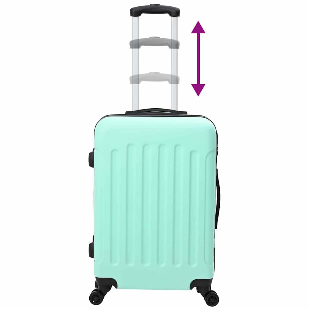 3 Piece Luggage Set in Mint Green 50 x 31 x 78 cm ABS Plastic