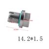 M8.2/10.2/12.2/14.2/16.2 1.25/1.5/1.75 Oil Drain Plug Oversize Piggyback Stainless Steel Self Tapping Oil Pan Thread Repair Kit Oil Drain Plugs 3