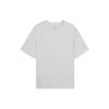 Pure Color Round Neck Casual Short Sleeve T-Shirt Men Tops Crystal-Grey AHSS339-1