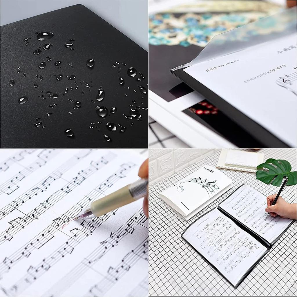 Samcos Musical Score A4 4 вмещает 6 Можно писать на музыкальных партитурах, не вынимая аксессуары для электронного пианино Файл, размер, неотражающий, стороны,