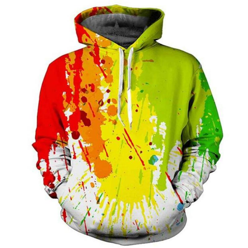 Colourful Graffiti 3D Graphic Hoodies For Women's Sweatshirts Casual Fashion Pullovers Hooded Designer Clothes Sweatshirt Tops