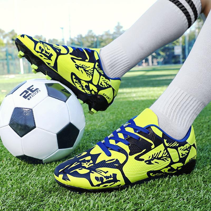 Professional Training Football Shoes Men's Low-top Leather Spikes Football Sports Shoes Low-top Youth Sneakers Large Size