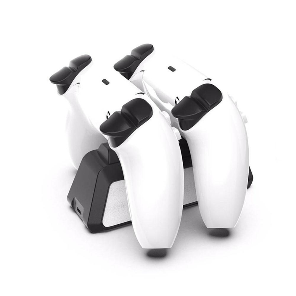 Зарядные устройства для контроллера PS5 с USB-кабелем Подставка для контроллера PS5 Двойная USB-станция для быстрой зарядки с