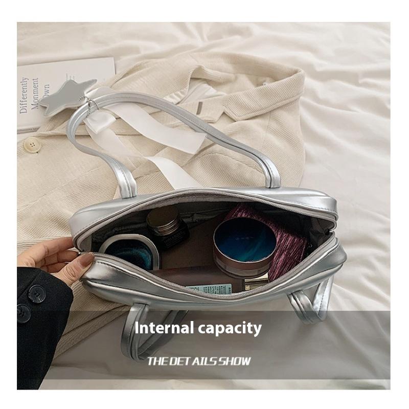 Сумка-подмышка Tooxika Bowknot для женщин, новый стиль, модная универсальная сумка-багет из искусственной кожи большой вместимости