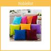 Luxurious Soft Velvet Cushion Cover Featuring Bright Color Grids Checks Design