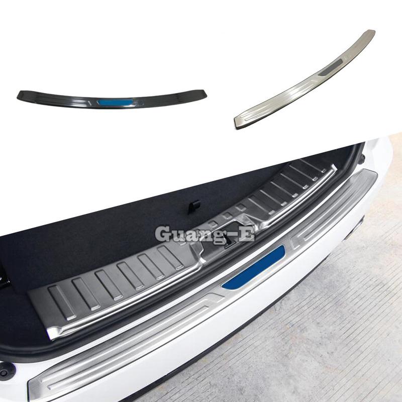 Stainless Steel Back Rear Pedal Door Scuff Plate Outside Threshold Trunk For Jaguar E-Pace Epace 2017 2018