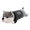 Cute Husky Plush Pillow with Sweet Messages Soft Stuffed Animal Huggable Floppy Dog Doll