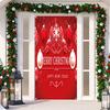 Christmas Door Decoration Hanger Sticker Tapestry Decor Background Cloth Merry Christmas Banner
