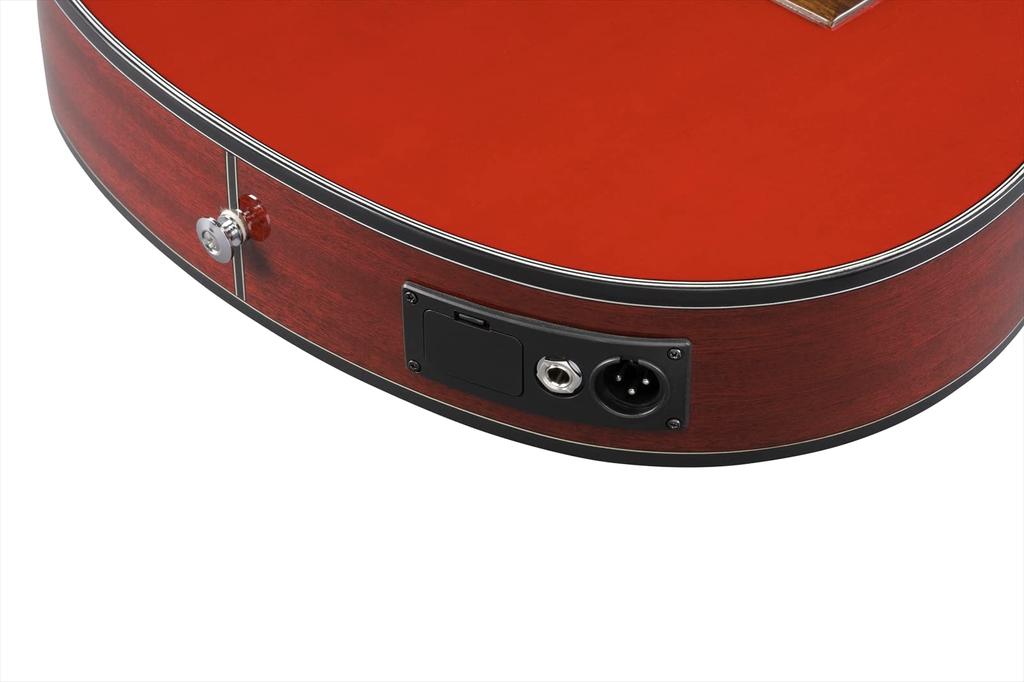 IBANEZ Тонкий корпус гитары Elegat с толщиной корпуса около 70 мм [прозрачный красный глянцевый] GA30TCE-TRD