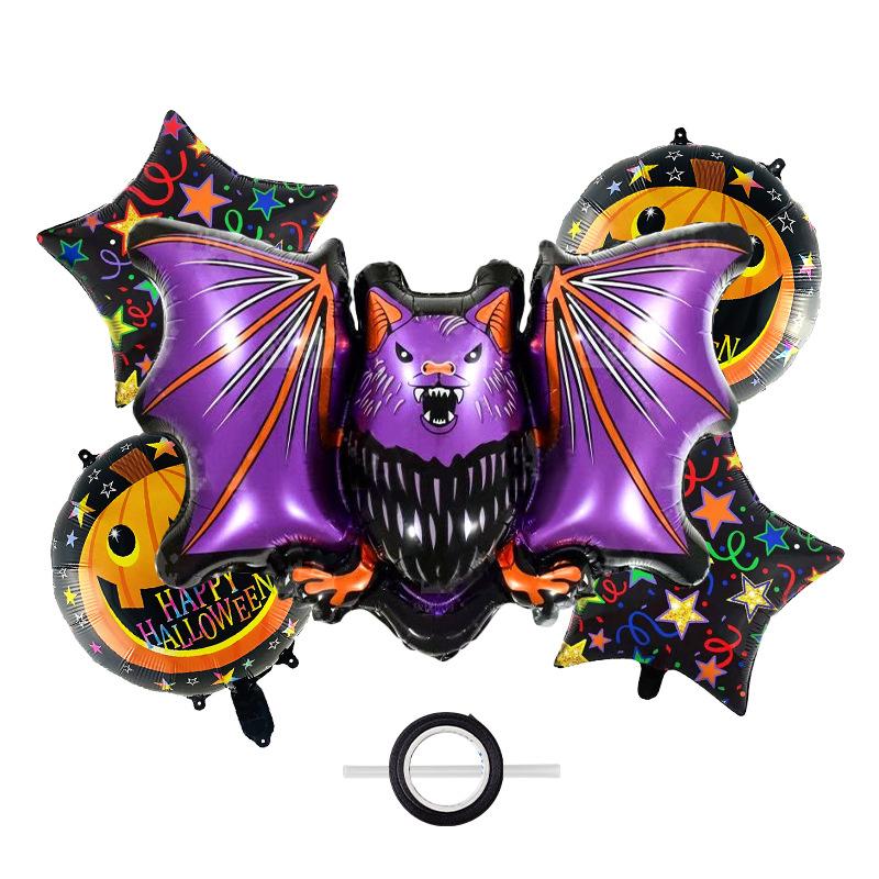 Хэллоуин Тыква Звезда Мумия Ведьма Вампир Паук Обвязка Воздушных Шаров для Бутылки Вина Декоративный Набор