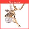 Ожерельекристалл Крыло Ангела Инкрустированное Цепочка для Свитера Подвеска-Капля Подарок Ювелирное Изделие