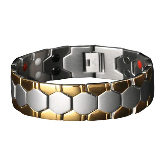 Men Bracelet Magnetic Durable Detachable Therapy Bracelet Daily Jewelry