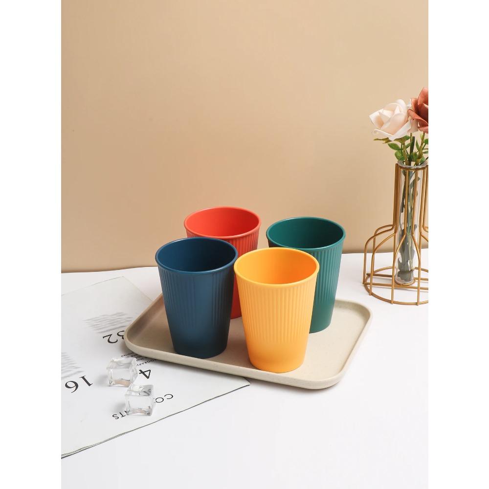 4/11 шт. Многоразовый пластиковый стаканчик, материал ПП, многоцветный, подходит для кемпинга, пикника, кухни, можно мыть в микроволновой печи и посудомоечной машине.