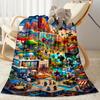 Roblox 63 Blanket Soft & Cozy Great for Couch Sofa Seaside Four Seasons Universal Digital Print Gift for Travel Home Birthdays