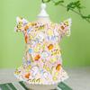 2024 White Duckling Flying Sleeve Skirt New Cute Pet Spring and Summer Clothes Teddy Bixiong Bomei Casual Clothing