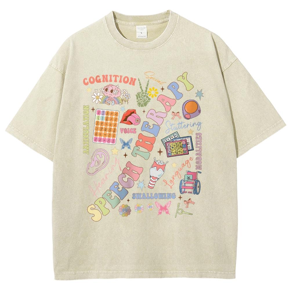 Милая мультяшная футболка с монограммой, женская, свободная, свободного покроя, с коротким рукавом, цветной топ с монограммой Y2k, лето