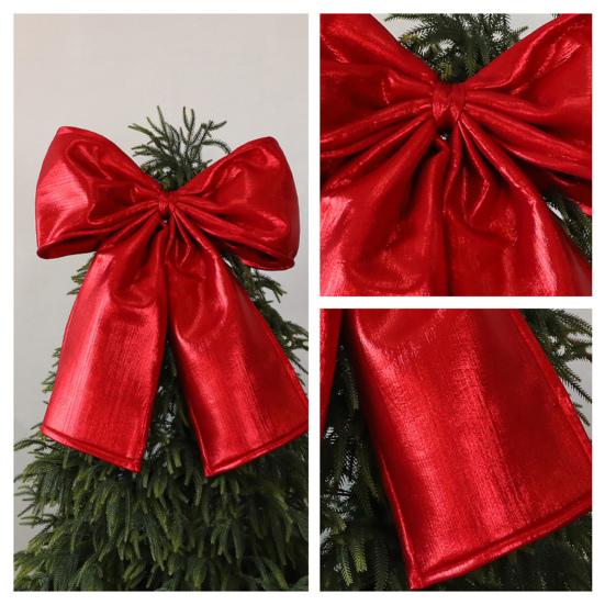 Christmas Bow Decoration Velvet Tree Topper Bow for Christmas Tree Wreath Home Room Wall Backdrop Decor