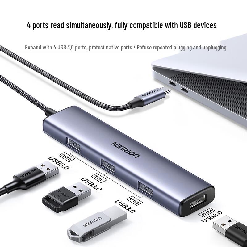 Ugreen 4-портовый USB 3.0 хаб Type-C