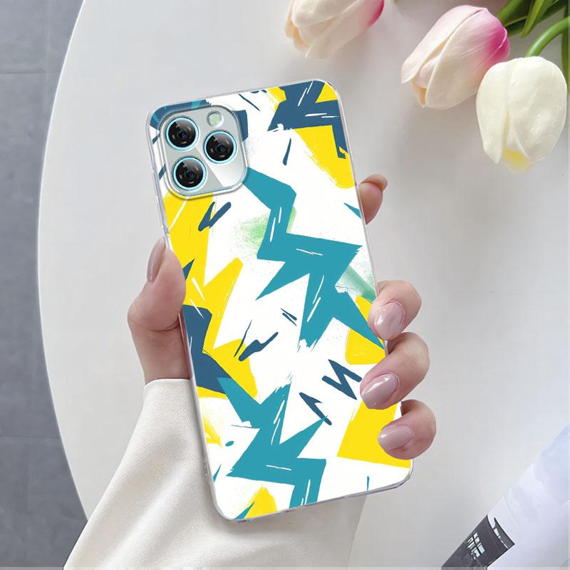 Для Blackview A95 A85 A80S A100 Чехол Роскошный Чехол для Телефона Для Blackview A200 Pro A80 Цветок Прозрачный Мягкий Силикон Защитная Крышка