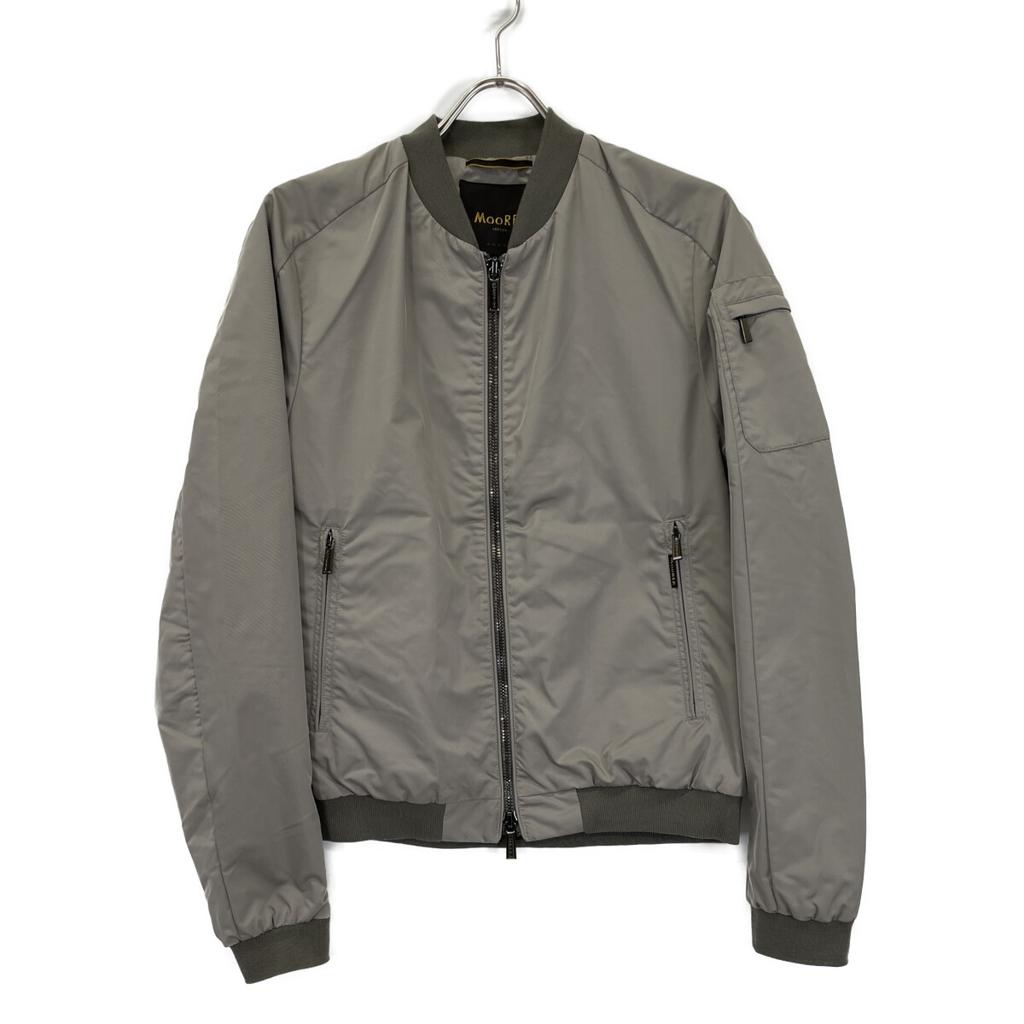 MOORER Light Gray CORELLI-WK MA-1 Bomber Jacket Jacket 48 Light grayUsed