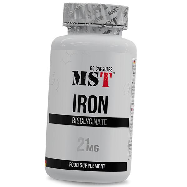 Железо с Витамином С, Iron Bisglycinate 21, MST (36288040)