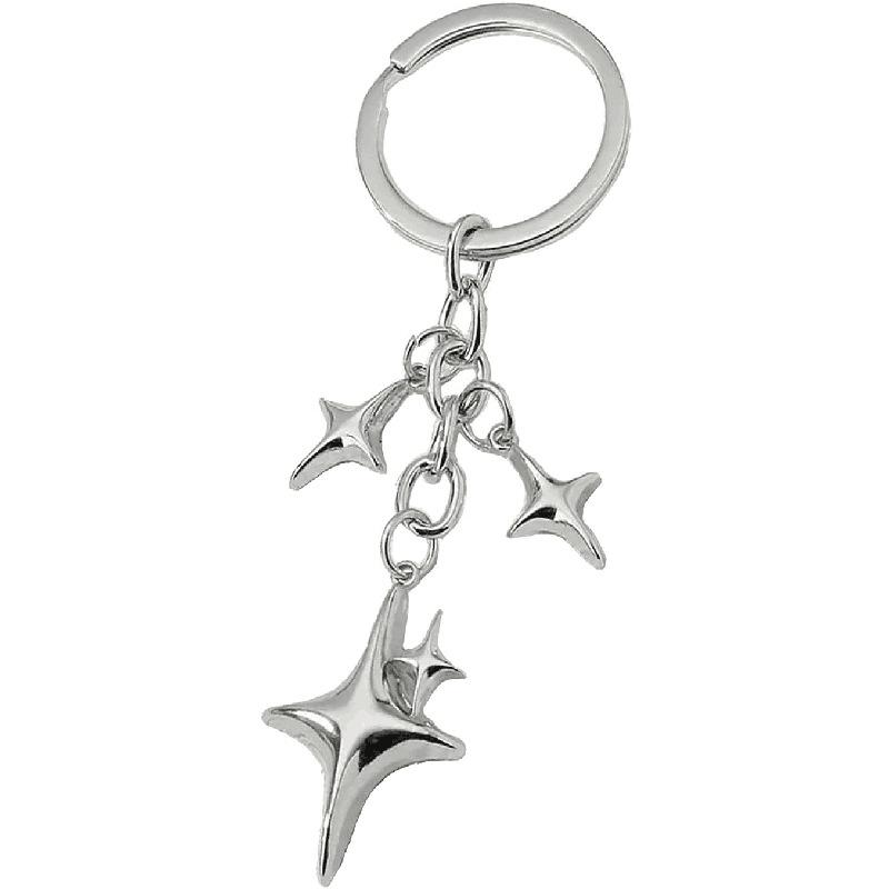 New Star Moon Keychain Pendant, Couple Bag Pendant, Cute Backpack Accessory.