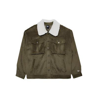New Era Однотонный пиджак с лацканами на одной пуговице Унисекс Пиджаки Оливково-зеленый 13350842