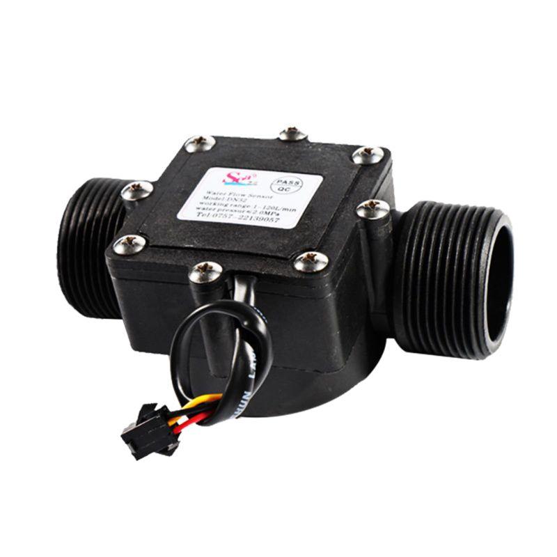 Water Flow Sensor DN32 1-120L/min 1.25" 32mm Flowmeter Counter Water Counter