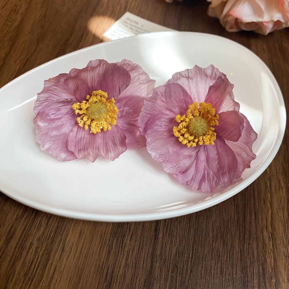 Элегантные серьги-цветы, преувеличенные крупные женские украшения, новые серьги-гвоздики в виде лепестков для женщин/девочек