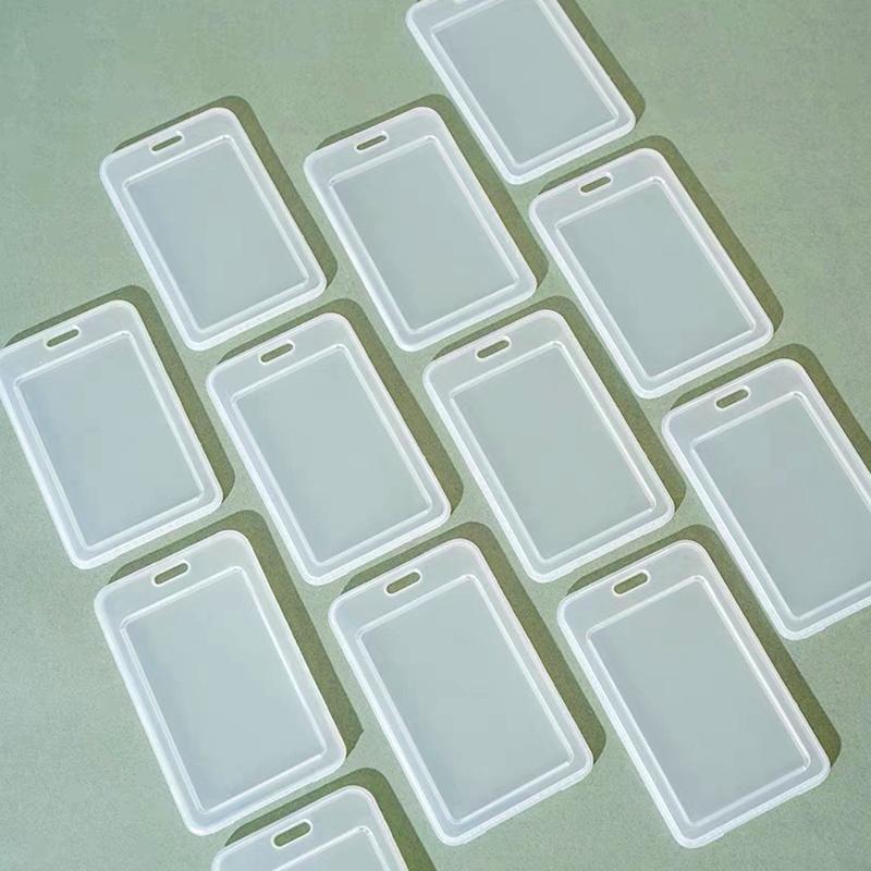 5/10 шт. прозрачный держатель для карт универсальный прозрачный водонепроницаемый защитный чехол унисекс рабочий чехол для удостоверения личности