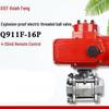 Kalei Explosion-Proof Electric Threaded Ball Valve CN plug (adapter included)