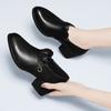 (Несоответствующий размер не компенсируется) Туфли на каблуке британский стиль универсальные год новые весна и осень весенние туфли ранний осенний кожаные туфли толстые