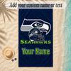 Beach TowelSeattle Seahawks Custom Name Text Personalized Soft Towel for Beach Pool Indoor Home Decor Gift