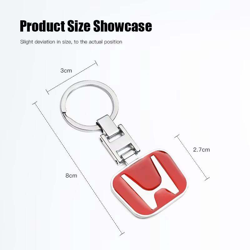 Car Emblem Keychain styling Key Ring Accessories For Honda Civic Fit Jazz Accord Pilot CRV Odyssey Passport City Shuttle HRV Vez CB0