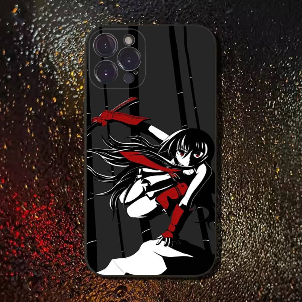 Чехол для телефона Akame Ga Kill для iPhone 17,16,15,14,13,12,11 Plus,Pro Max,XS,X,XR,SE,Mini,8,7, Мягкий силиконовый черный чехол