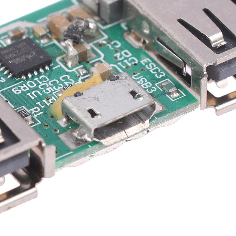 Материнская плата с двойным USB 5 В для мобильного питания Edp2339, основное управление телефоном, внешний аккумулятор, печатная плата со светодиодной подсветкой, аксессуары «сделай сам»