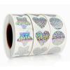 New Exquisite 50-500pcs Laser Blank Love Heart Stars Round Stickers Handmade Decoration Holiday Birthday Party Sealing Label Sti
