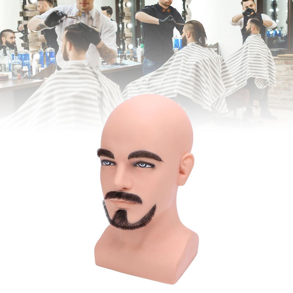 Мужская голова манекена с W-образной бородой, имитация мужской головы манекена, учебная голова манекена с бородой, голова манекена Mo