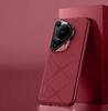 Роскошный Чехол из Однотонной Кожи + Защита Объектива Камеры Для Huawei Pura 70 Ultra Pura 70 Pro P60 Pro P60 Жесткий Тонкий Чехол с Хорошей Текстурой