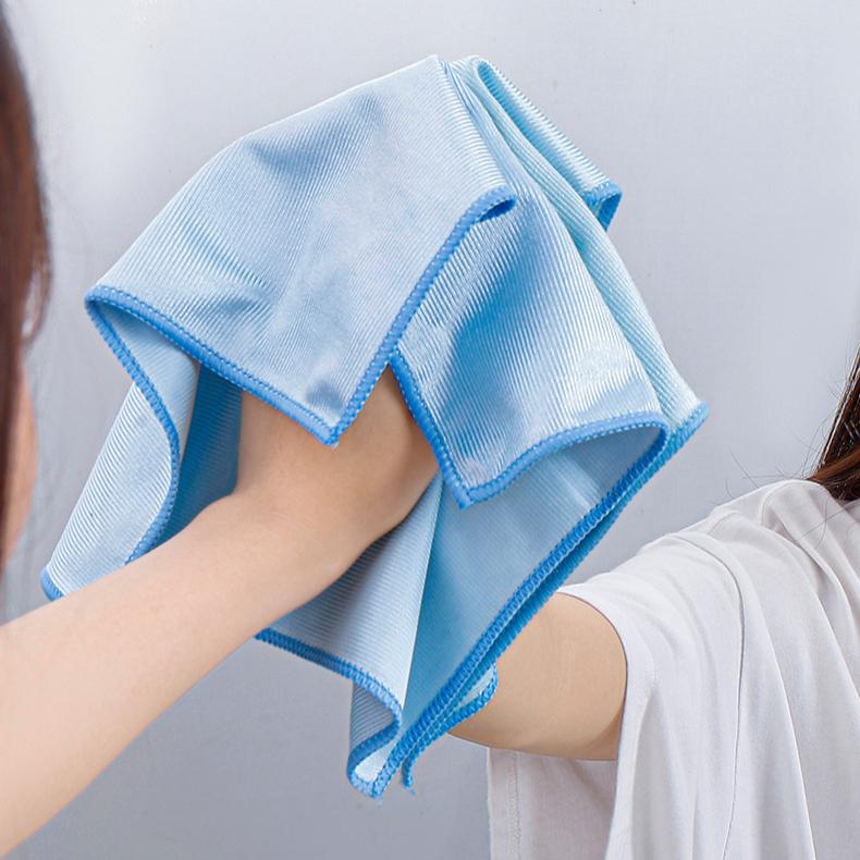 1/5/10 шт. Ультратонкая волокнистая салфетка для чистки стекла, столовых приборов, ножей и вилок, полировка, удаление пятен от воды, многофункциональная салфетка