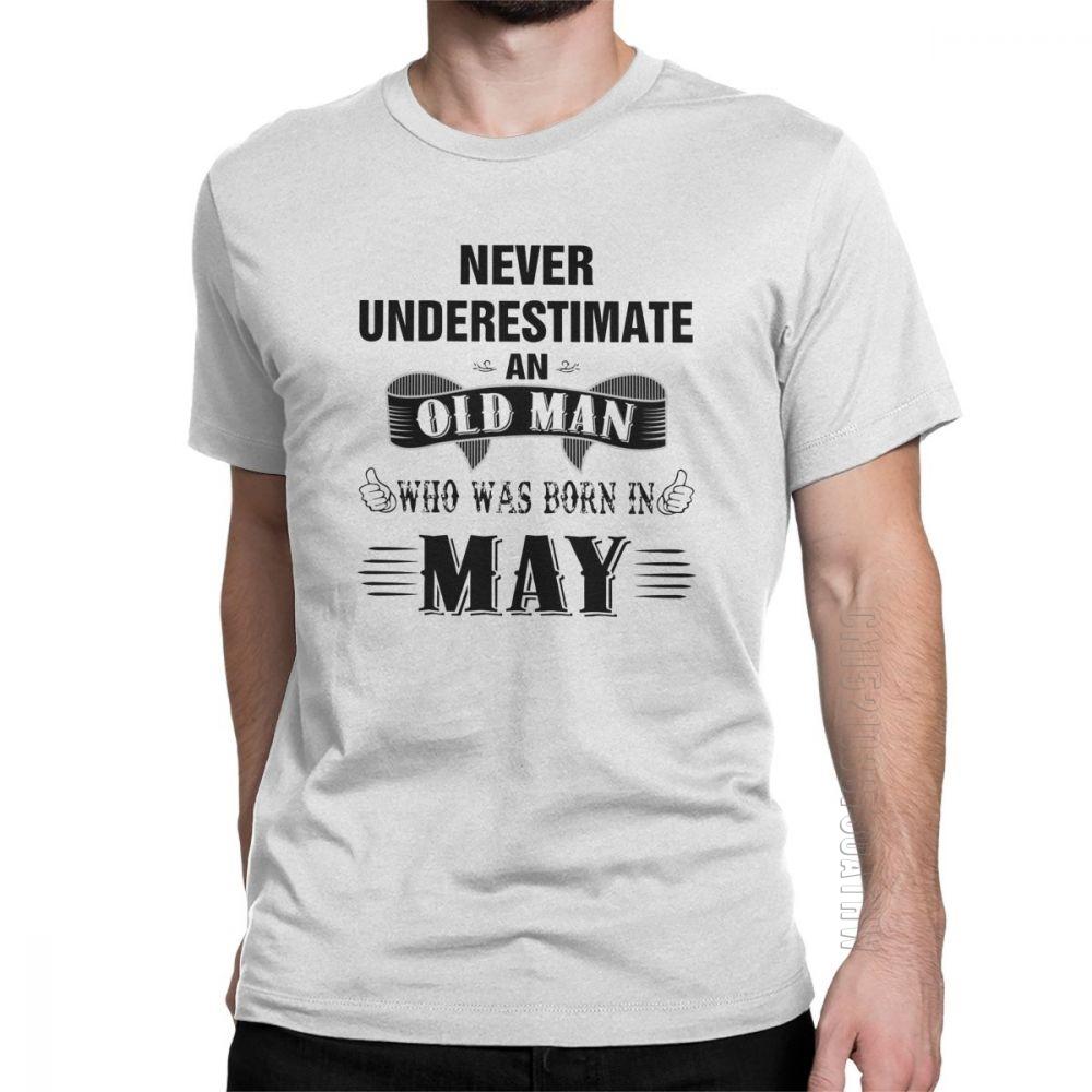 Vintage Retro Birthday T Shirts Anniversary Birth Present Legend Born In May Tee Shirt Gift Man TShirts Cotton Short Sleeve