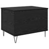 Coffee Table Black Oak Effect 60 x 44.5 x 45 cm Wood Based Material