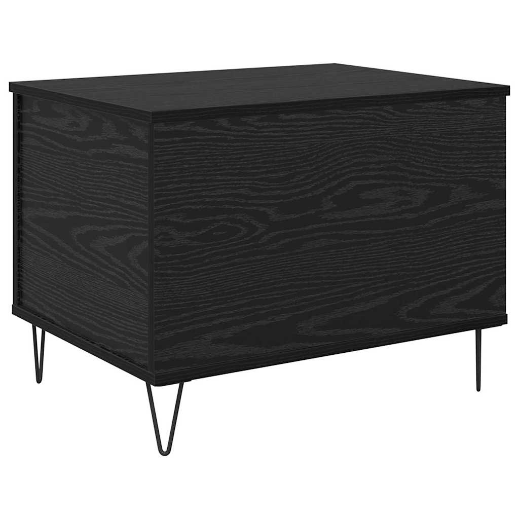 Coffee Table Black Oak Effect 60 x 44.5 x 45 cm Wood Based Material