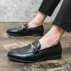 Spring New Fashion Trends Loafers Men Brown Leather Men Shoes Leather Slip-on Elegant Business Dating Loafers Formal Party Shoes