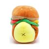 IRIS RAIN ANIROLLZ Small Plush Toy, Basic Series Burger Chicky, 10x13x17cm (ANI-CK-PB)