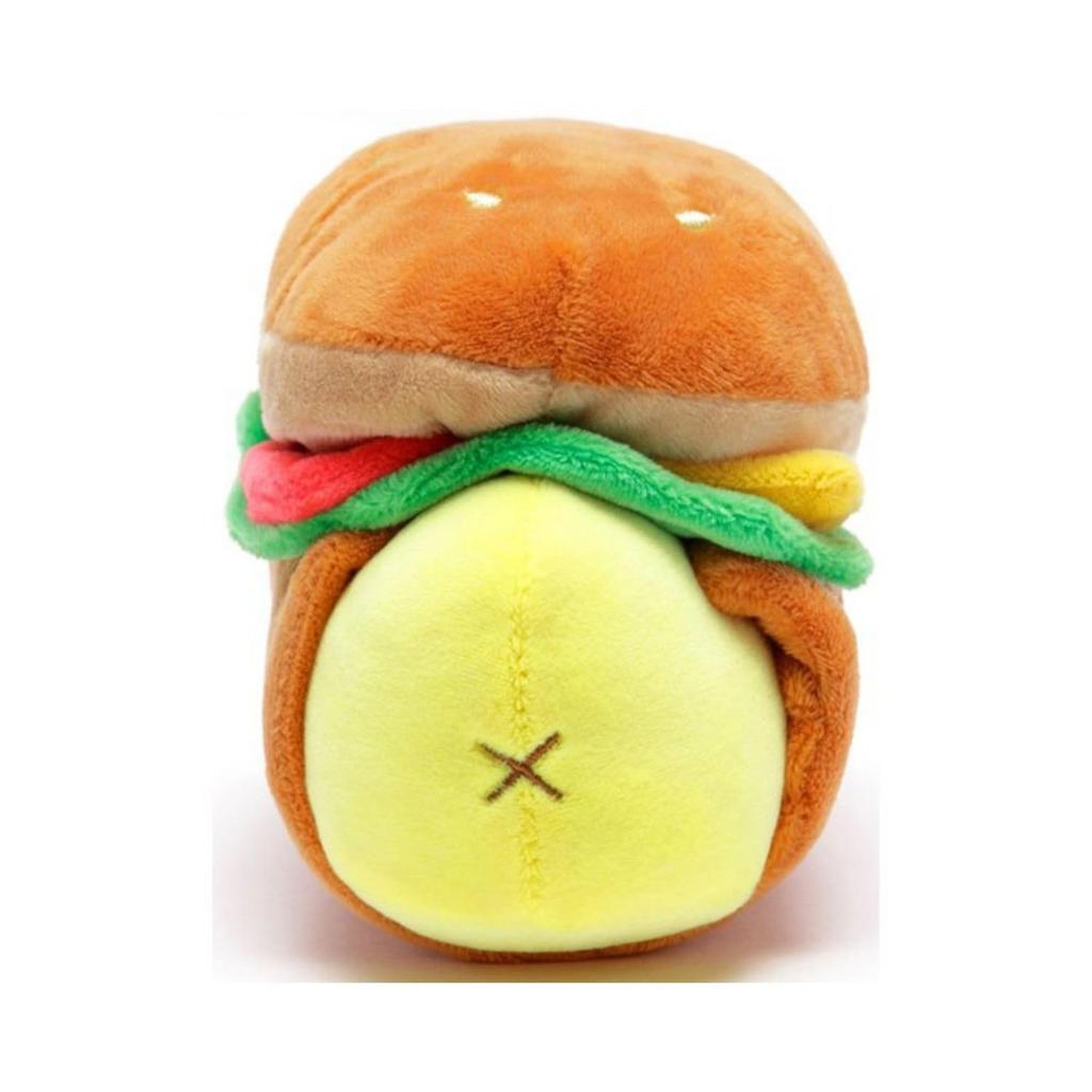 IRIS RAIN ANIROLLZ Small Plush Toy, Basic Series Burger Chicky, 10x13x17cm (ANI-CK-PB)